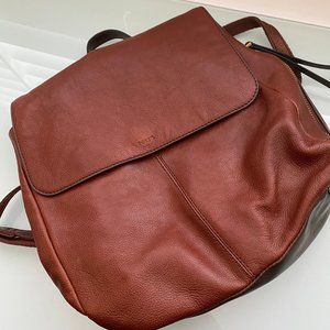 fossil claire backpack brandy